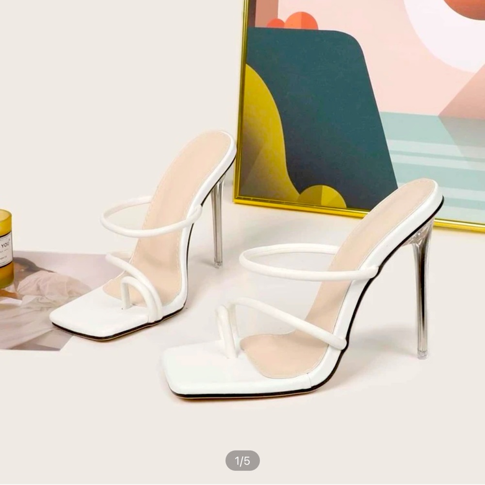 COPY - Strap stiletto mules never worn